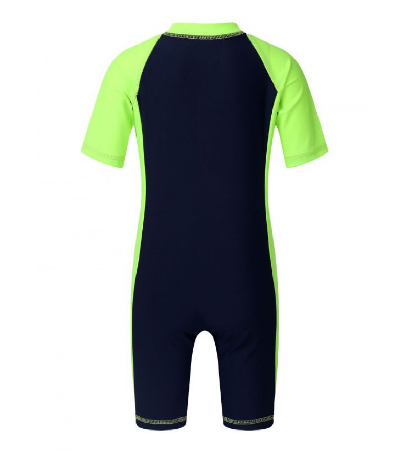 Kids Girls One-piece Zippered Wetsuit Swimsuit Swimwear Bathing Suit Rash Guard