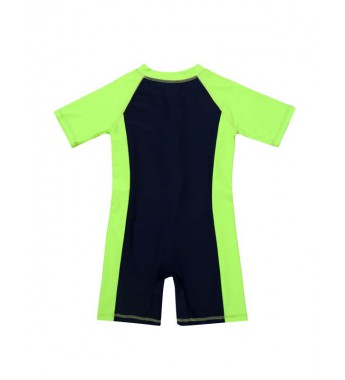 Kids Girls One-piece Zippered Wetsuit Swimsuit Swimwear Bathing Suit Rash Guard