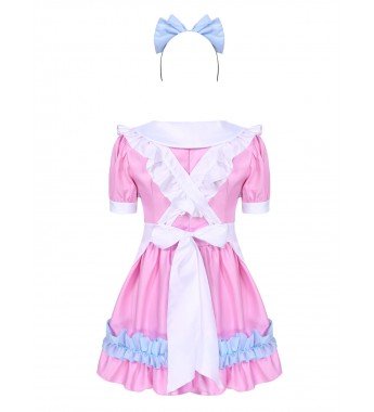 Women French Maid Costume Anime Lolita Cute Tutu Dress Outfits Apron Fancy Dress