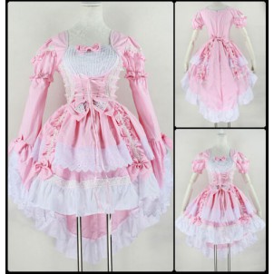 Japan Ruffle Fancy Lolita Princess Dress Maid Outfit Anime Cosplay Costume Party