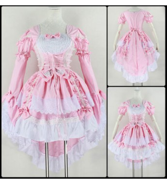 Japan Ruffle Fancy Lolita Princess Dress Maid Outfit Anime Cosplay Costume Party