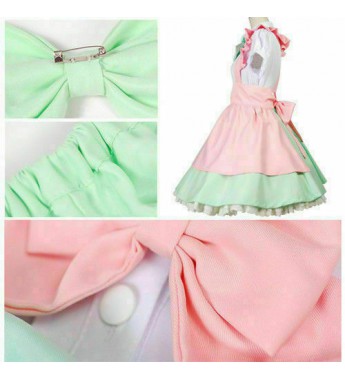 Japanese Lolita Doll Fancy Dress Maid Waitress Uniform Costume for Cosplay Party