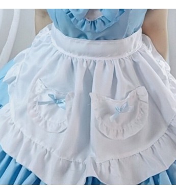 Lady Ruffle Lolita Dress Costume Waitress Maid Outfit Sweet Cosplay Sweet Dress