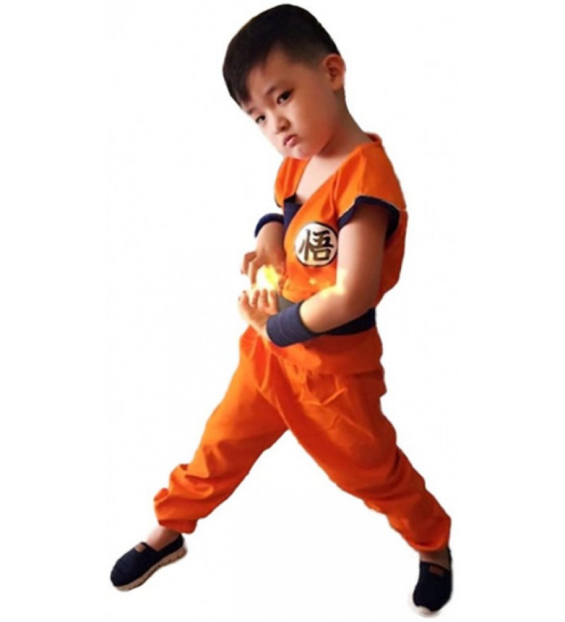 Boys Dragon Ball Z Son Goku Complete Cosplay Halloween Costume