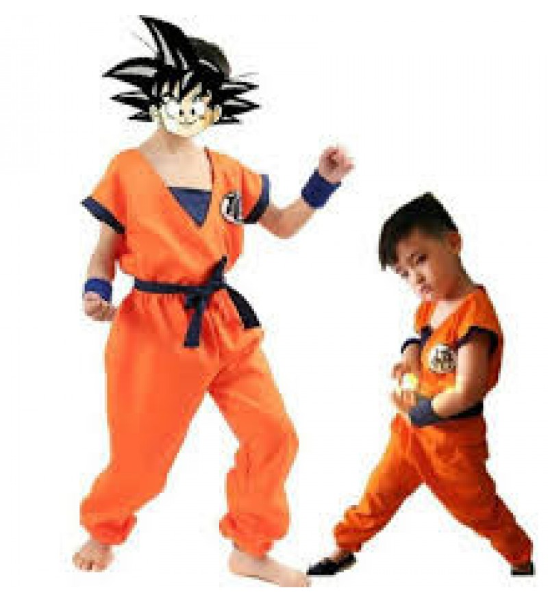 Boys Dragon Ball Z Son Goku Complete Cosplay Halloween Costume