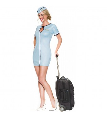 Flirty Flight Attendant Costume Costume Halloween Fancy Dress