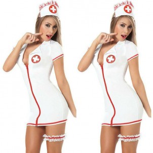 Womens Sexy Cosplay Uniform Outfits Nurse Lingerie Nightdress Sleepwear Dressing