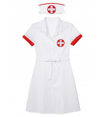 Women's Sexy Lingerie Naughty Nurse Uniform Cosplay Costume Outfits Fancy Dress