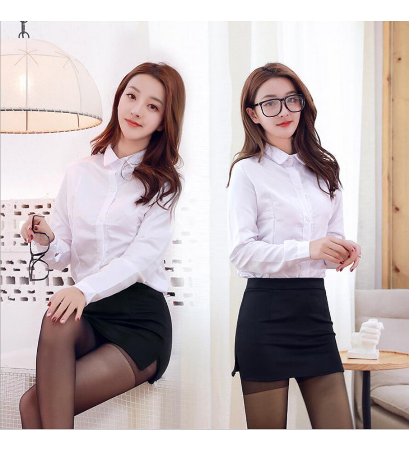 2pcs Sexy Fashion Sexy lingerie Secretary Teacher Uniform OL Cosplay Costume Set 