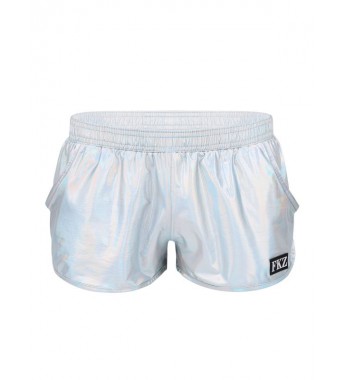 Men Holographic Shiny Metallic Trunks Swimsuit Low Rise Boxer Shorts Underpants