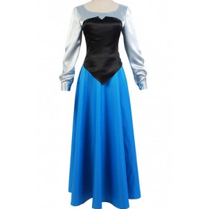 Ariel Blue Dress Costume Cosplay