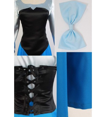 Ariel Blue Dress Costume Cosplay