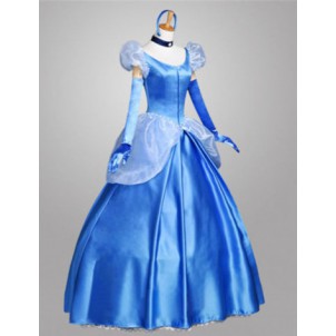 Disney Cinderella Princess Cosplay Outfit For Children and Adults Halloween Costume