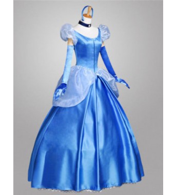 Disney Cinderella Princess Cosplay Outfit For Children and Adults Halloween Costume