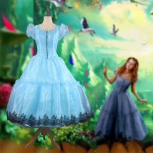 Alice in Wonderland 2010 Cosplay Costume Dress