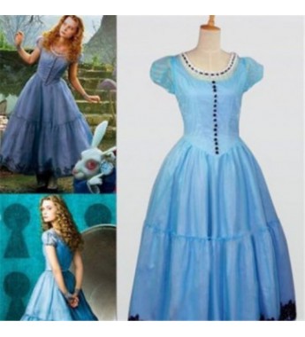 Alice in Wonderland 2010 Cosplay Costume Dress